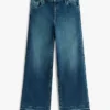 Stretchjeans med vida ben för barn