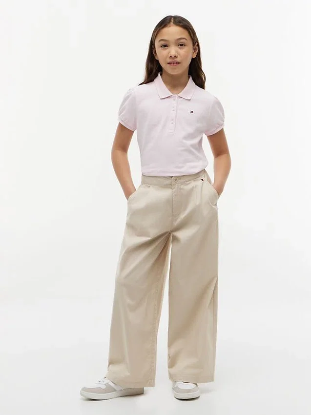 Stretchpolo med puffärmar för barn Stretchpolo med puffärmar för barn
