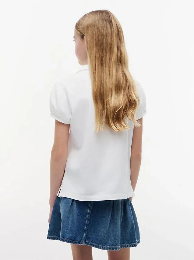 Stretchpolo med puffärmar för barn Stretchpolo med puffärmar för barn