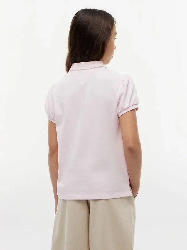 Stretchpolo med puffärmar för barn Stretchpolo med puffärmar för barn