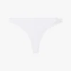Stringtrosa i stretchbomull med upprepat logo