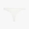 Stringtrosa i stretchbomull med upprepat logo