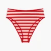 Stripe High-Rise Cheeky Bikini Underdelar Stripe High-Rise Cheeky Bikini Underdelar
