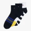 Stripe Mix Quarter-Top Strumpor 3-pack