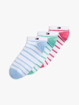 Stripe Sport ankelstrumpor, 3-pack