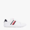 Striped Leather Cupsole Sneaker