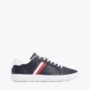 Striped Leather Cupsole Sneaker