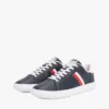 Striped Leather Cupsole Sneaker