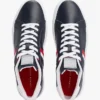 Striped Leather Cupsole Sneaker