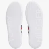 Striped Leather Cupsole Sneaker