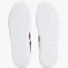 Striped Leather Cupsole Sneaker
