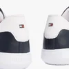 Striped Leather Cupsole Sneaker