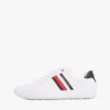 Striped Leather Cupsole Sneaker