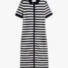 Striped Lightweight Polo Sweater Dress Striped Lightweight Polo Sweater Dress
