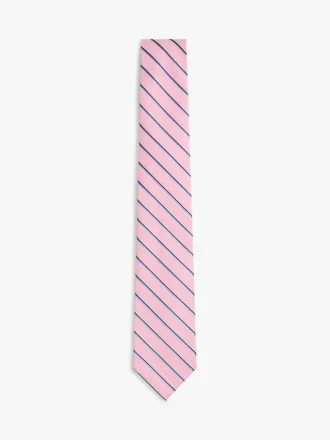 Striped Linen-Silk Blend Slipar