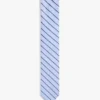 Striped Linen-Silk Blend Slipar Striped Linen-Silk Blend Slipar