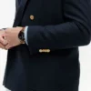 Strukturerad blazer i bomulls- och ullblandning Strukturerad blazer i bomulls- och ullblandning
