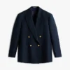Strukturerad blazer i bomulls- och ullblandning Strukturerad blazer i bomulls- och ullblandning