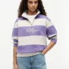 Sweatshirt med borstad insida och kvartslång dragkedja Sweatshirt med borstad insida och kvartslång dragkedja