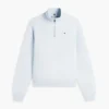 Sweatshirt med borstad insida och kvartslång dragkedja Sweatshirt med borstad insida och kvartslång dragkedja
