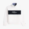 Sweatshirt med borstad insida och kvartslång dragkedja Sweatshirt med borstad insida och kvartslång dragkedja