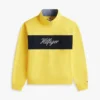 Sweatshirt med borstad insida och kvartslång dragkedja Sweatshirt med borstad insida och kvartslång dragkedja