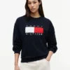 Sweatshirt med flagglogo