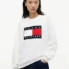 Sweatshirt med flagglogo