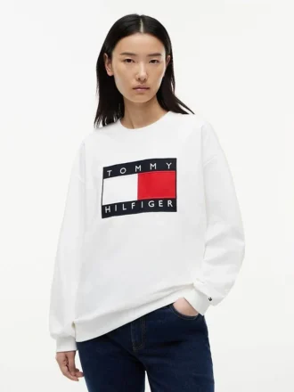 Sweatshirt med flagglogo