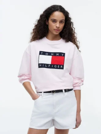 Sweatshirt med flagglogo