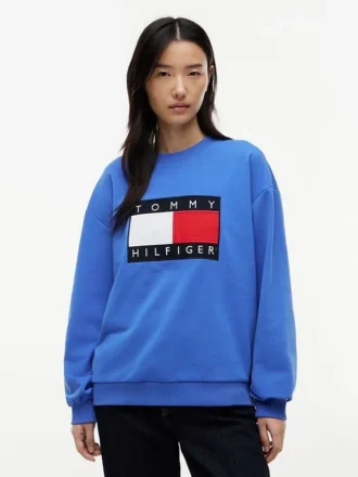 Sweatshirt med flagglogo