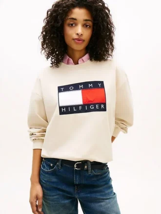 Sweatshirt med flagglogo