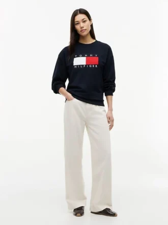 Sweatshirt med flagglogo