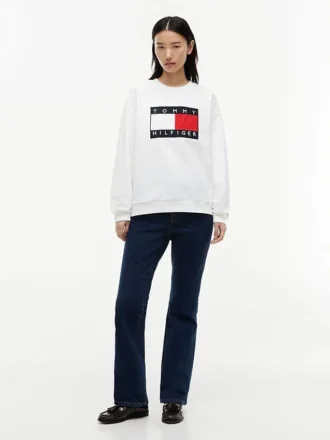 Sweatshirt med flagglogo