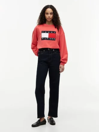 Sweatshirt med flagglogo