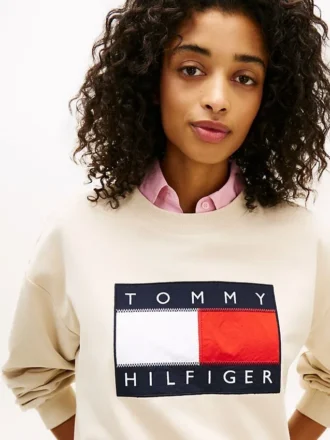 Sweatshirt med flagglogo