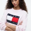 Sweatshirt med flagglogo