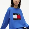 Sweatshirt med flagglogo