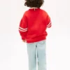 Sweatshirt med vågig flaggmotiv för barn