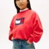 Sweatshirt med vågigt flaggmönster för barn
