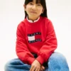 Sweatshirt med vågigt flaggmönster för barn