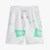 Sweatshorts för barn med blandade logotyper över hela plagget
