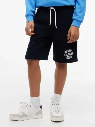 Sweatshorts med logotyp för barn