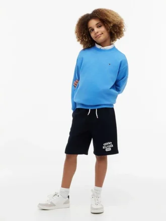 Sweatshorts med logotyp för barn