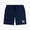Sweatshorts med vågigt flaggmönster i normal passform