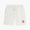 Sweatshorts med vågigt flaggmönster i normal passform