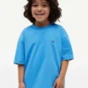 T-shirt för barn med sol- och våglogotyp