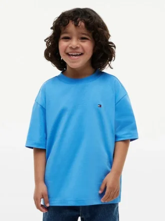 T-shirt för barn med sol- och våglogotyp