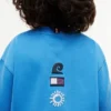 T-shirt för barn med sol- och våglogotyp