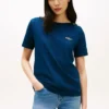 T-shirt i bomullsinterlock med guldknappar T-shirt i bomullsinterlock med guldknappar